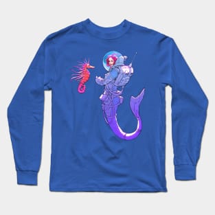 Space Mermaid Long Sleeve T-Shirt